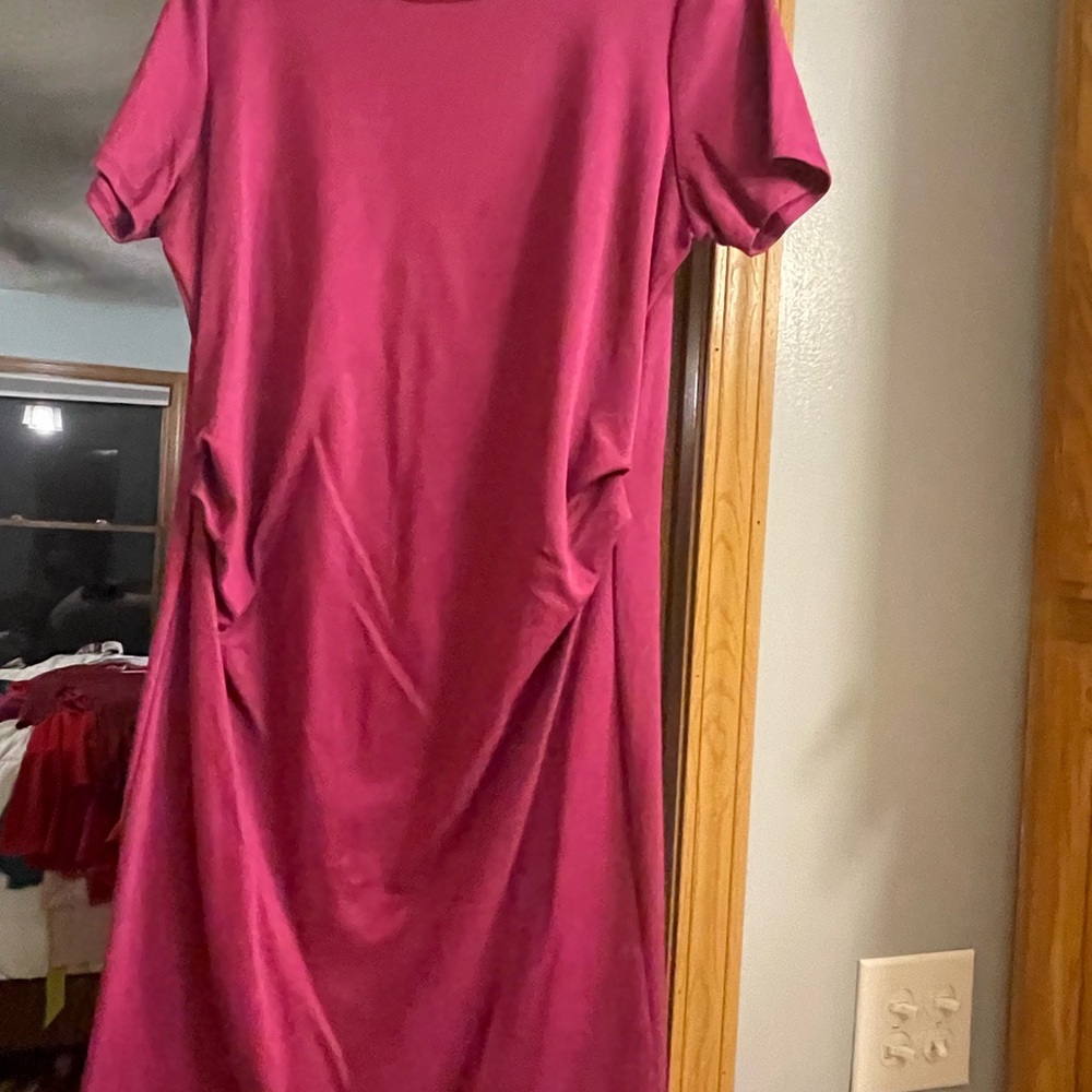 Pinkblush Fuchsia Midi Dress